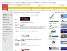 Tablet Screenshot of expocursos.cl